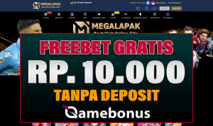 MEGALAPAK Bonus Freebet Rp 10.000 Gratis Tanpa Deposit
